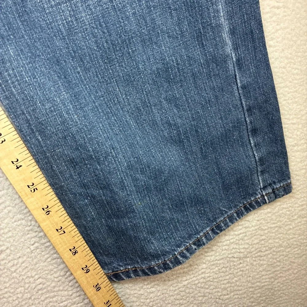Levis 569 Loose Straight Jeans Men 38x30 Blue Faded Skater Baggy Distressed